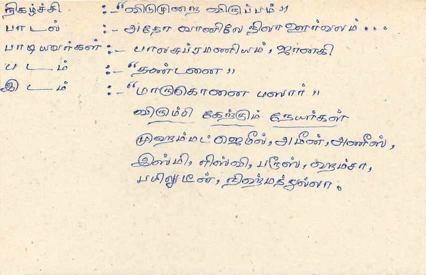 Sri Lanka — carte postale avec timbre 75 cents — éditeur Sri Lanka Post — Rückseite