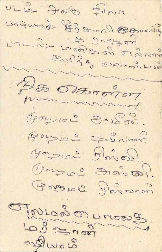 Sri Lanka — carte postale avec timbre 75 — éditeur Sri Lanka — Verso