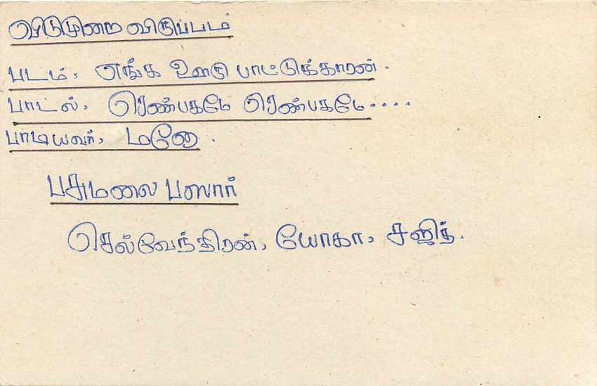 Sri Lanka — carte postale avec timbre 75 cents — éditeur Sri Lanka Post — Verso