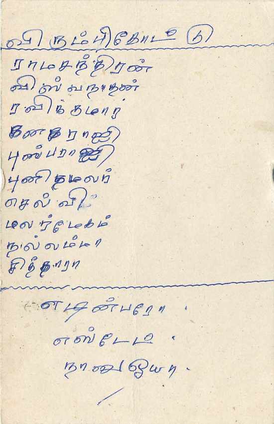Sri Lanka — Ansichtskarte mit 75-Cent-Stempel — Verlag Sri Lanka Post — Rückseite