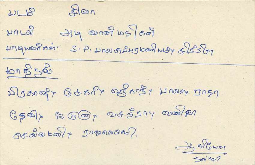 Sri Lanka — carte postale avec timbre de 75 cents — éditeur Sri Lanka Post — Rückseite