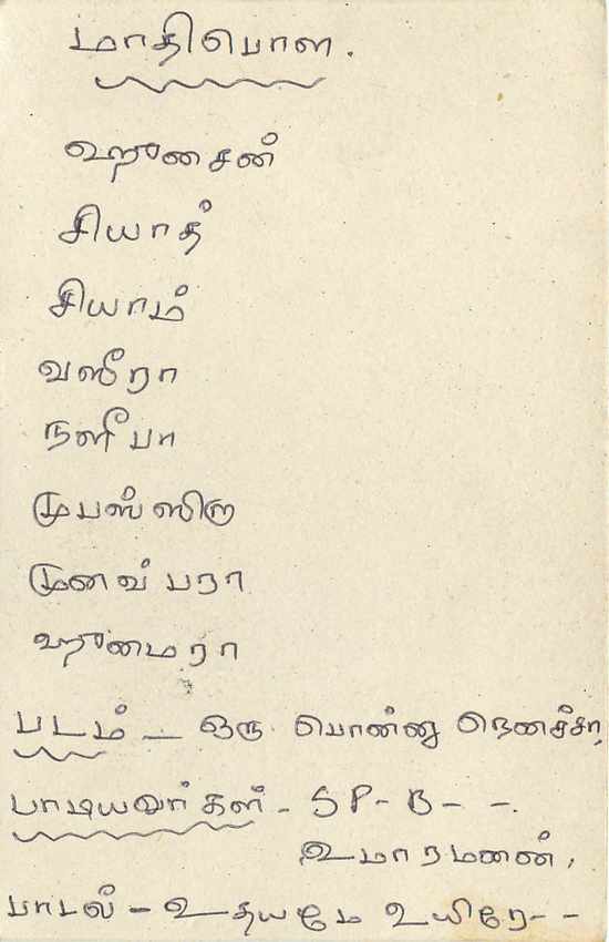Sri Lanka — carte postale avec timbre et cachet — éditeur inconnu — Verso