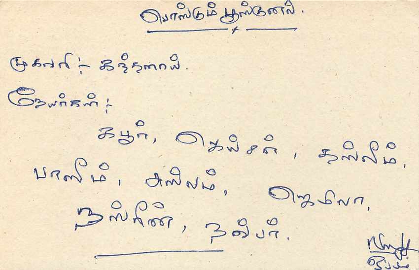 Sri Lanka — carte postale avec timbre 75 cents — éditeur inconnu — Verso