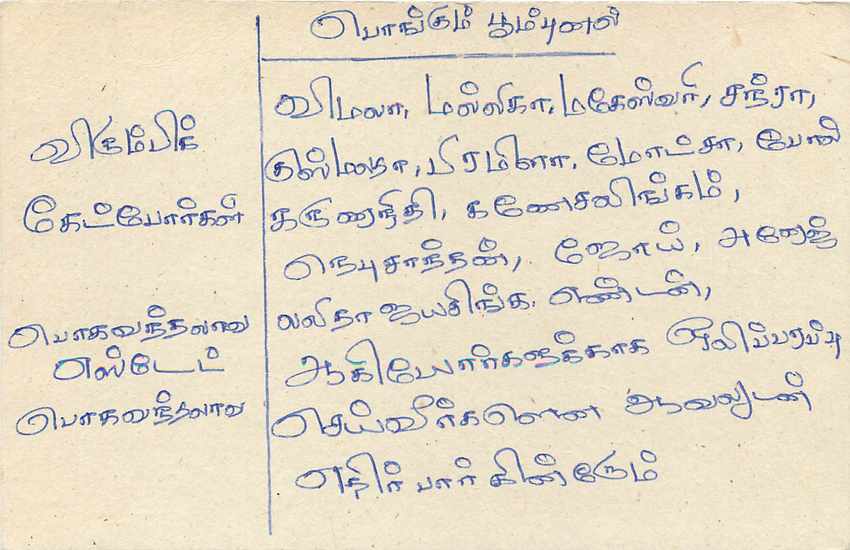 Sri Lanka — carte postale avec timbre de 75 cents — éditeur Sri Lanka Post — Verso