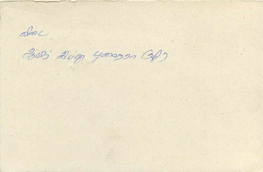 Entier Postal Postal Stationary Sri Lanka Ceylan Lion — Rückseite