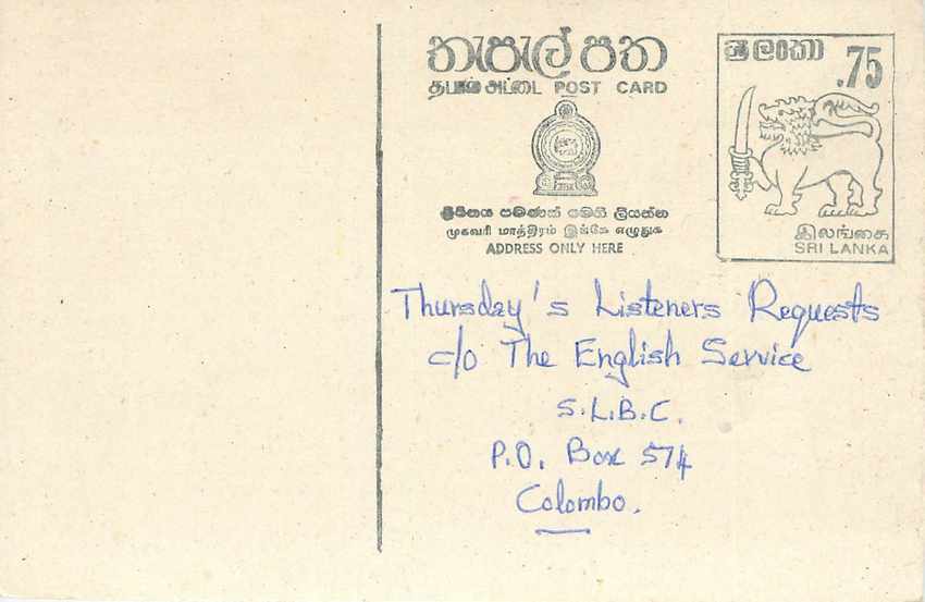 Entier Postal Postal Stationary Sri Lanka Ceylan Lion