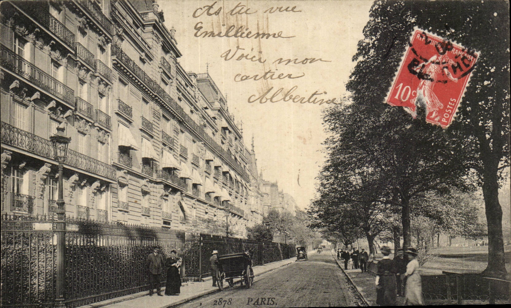 Paris- Avenue du Bois de Boulogne -CPA