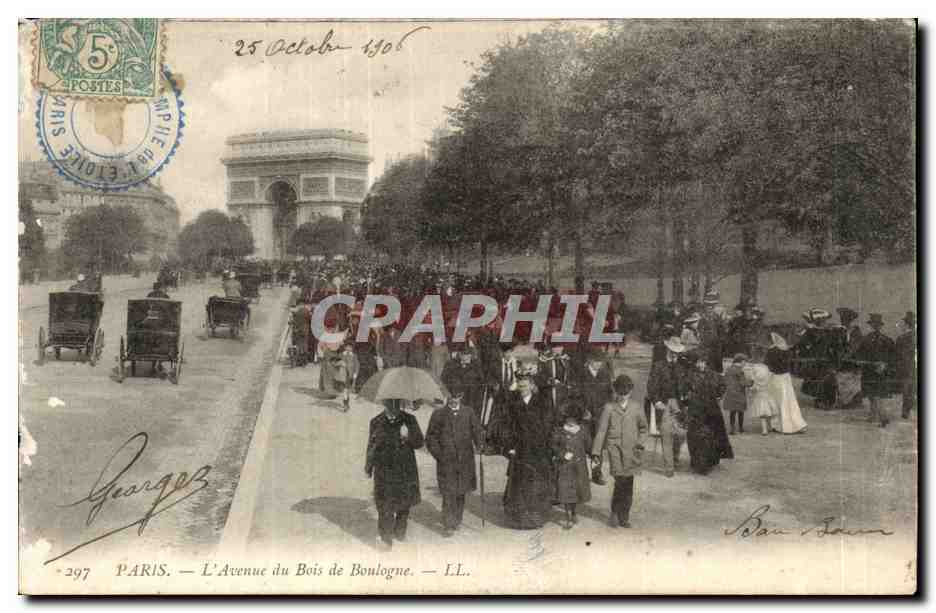 Paris- L'Avenue du Bois de Boulogne -CPA