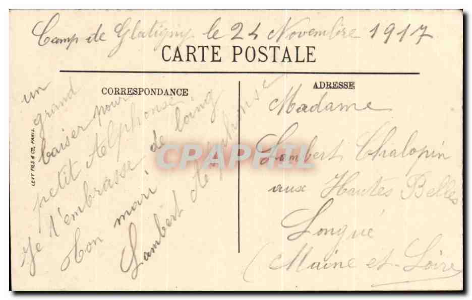 Paris- Boulevard des Italiens -CPA — Rückseite
