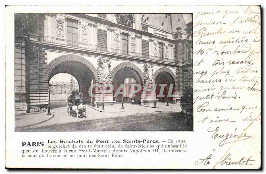Paris- Les Guichets du Pont des Saint-Pere -CPA