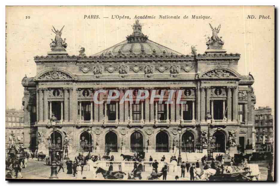 Paris- L'Opera Academie Nationale de Musique- CPA