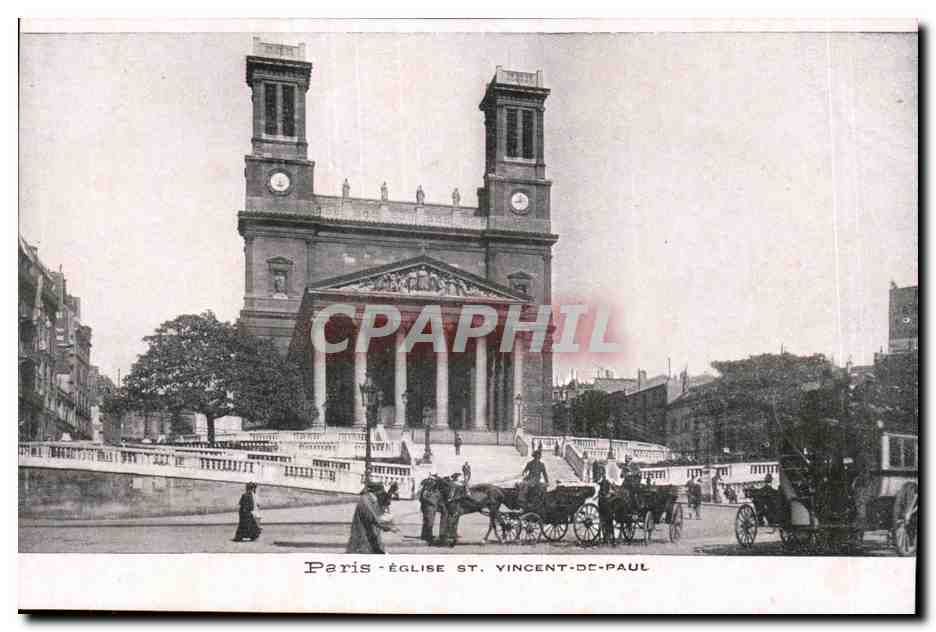 Paris- Eglse St Vincent-De-Paul -CPA