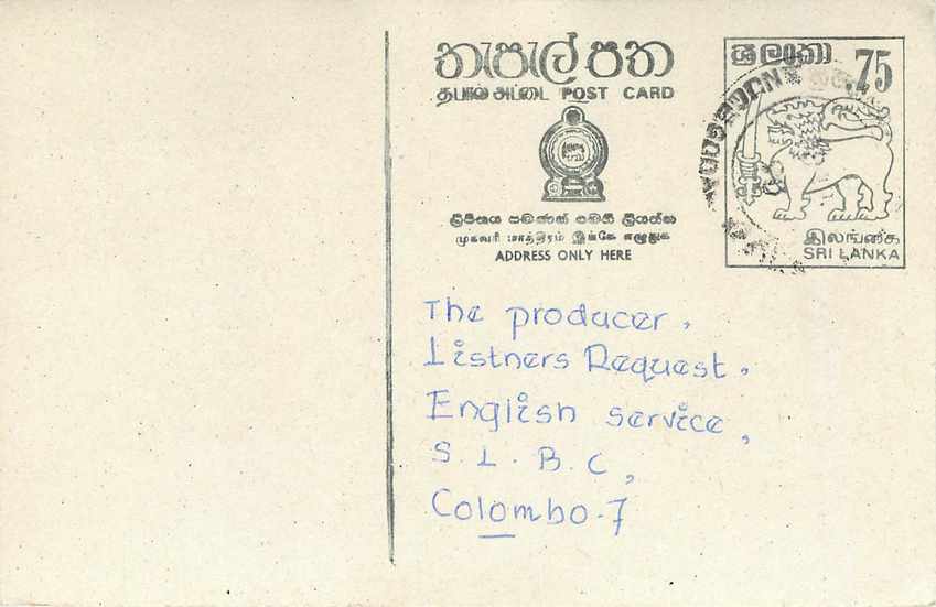 Entier Postal Postal Stationary Sri Lanka Ceylan Lion