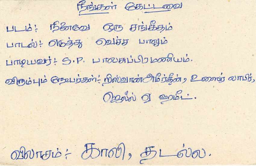 Sri Lanka — Postkarte mit 75-Cent-Stempel — unbekannter Verleger — Rückseite