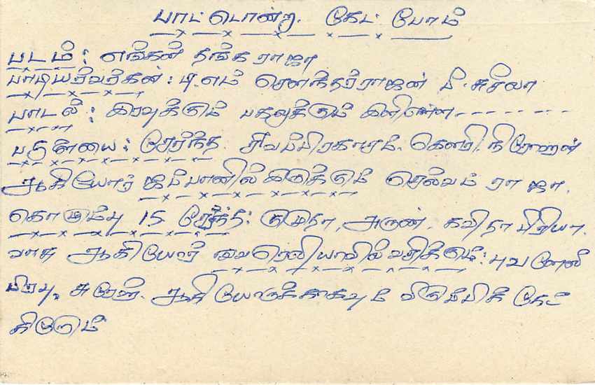 Sri Lanka — Karte mit 75-Cent-Stempel — unbekannter Verlag — Rückseite