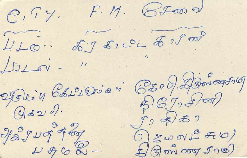 Sri Lanka — Antike Ansichtskarte mit 75-Cent-Stempel und Poststempel — Rückseite