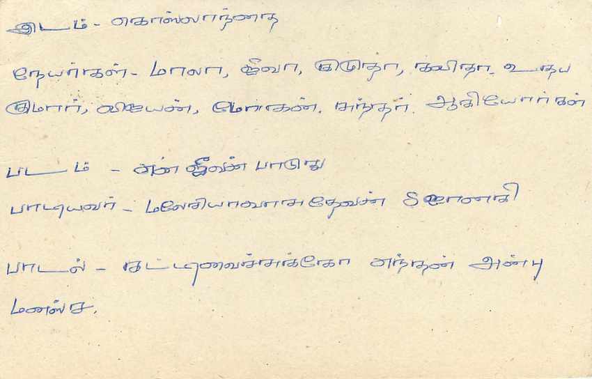 Sri Lanka — Ansichtskarte mit Briefmarken und Poststempel — Rückseite