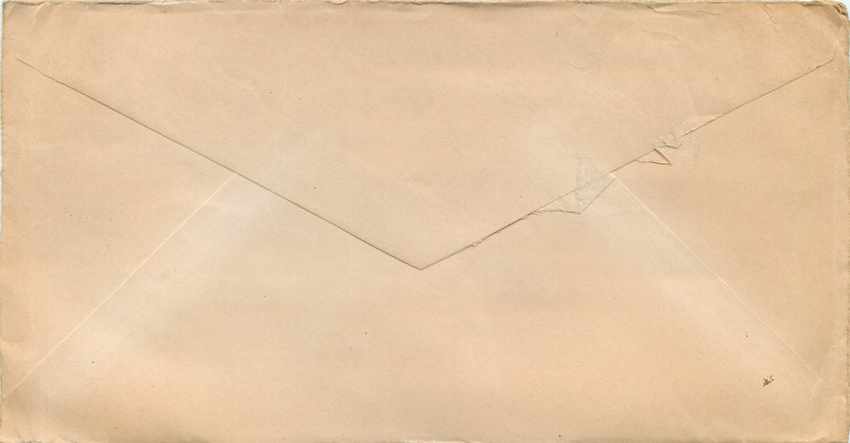 Cover Lettre US Navy 1945 Militaria — Rückseite