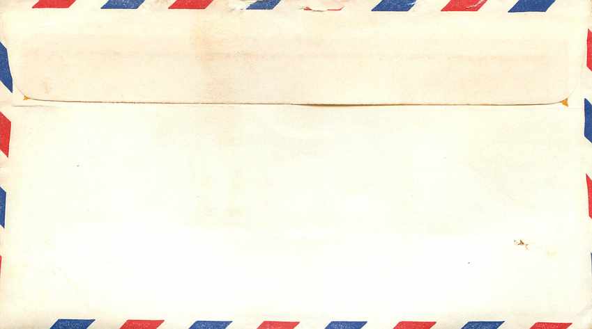 Cover Lettre US Navy 1967 Militaria — Rückseite