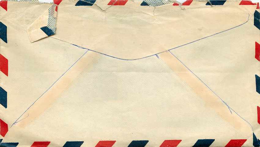 Cover Lettre US Navy 1945 Militaria — Rückseite