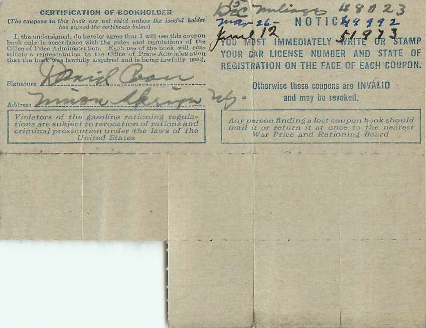 Basic Mileage Ration Militaria — Rückseite