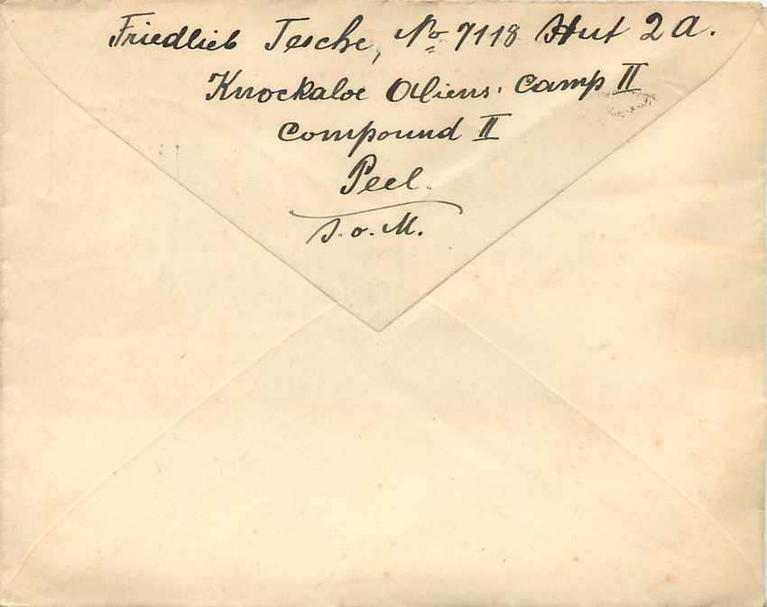 Lettre Cover Prisoners of War London  WW2 — Rückseite