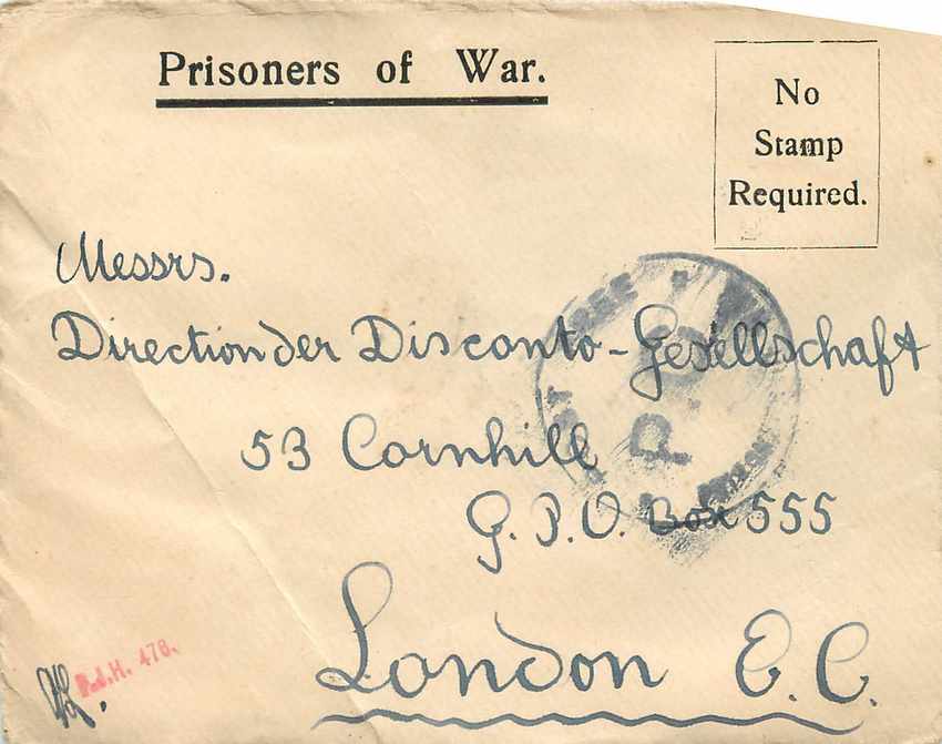 Lettre Cover South Africa  Censor 1915 — Rückseite