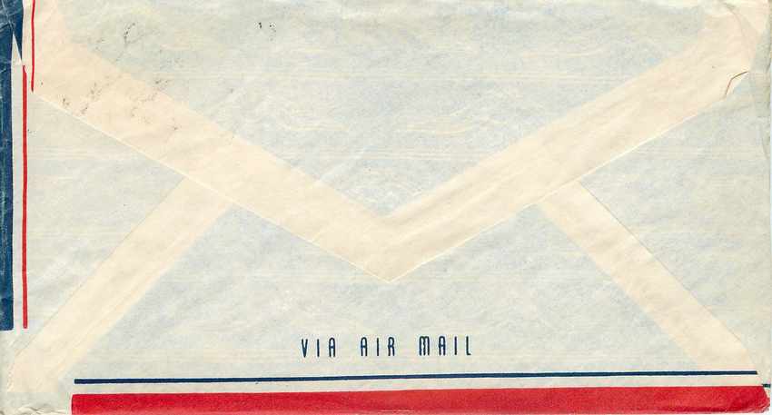 Lettre Cover US Censor 1943 — Rückseite