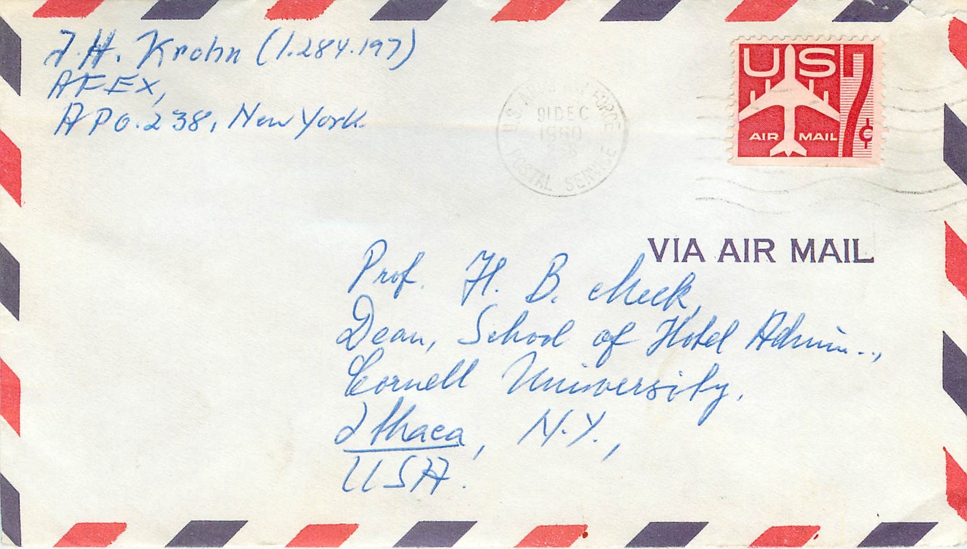 Lettre Cover US 1960