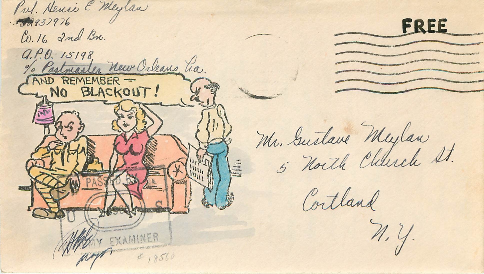 Lettre Cover US No Blackout Patriot