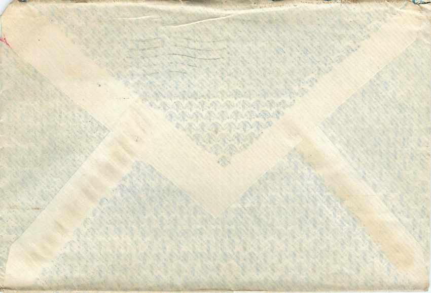 Lettre Cover US Army 1947 — Rückseite