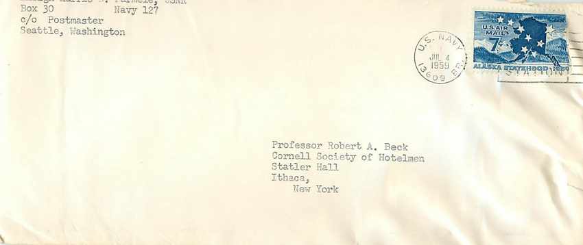 Lettre Cover US 1959 Alaska