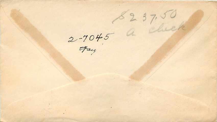 Lettre Cover US Censor 1944 — Rückseite
