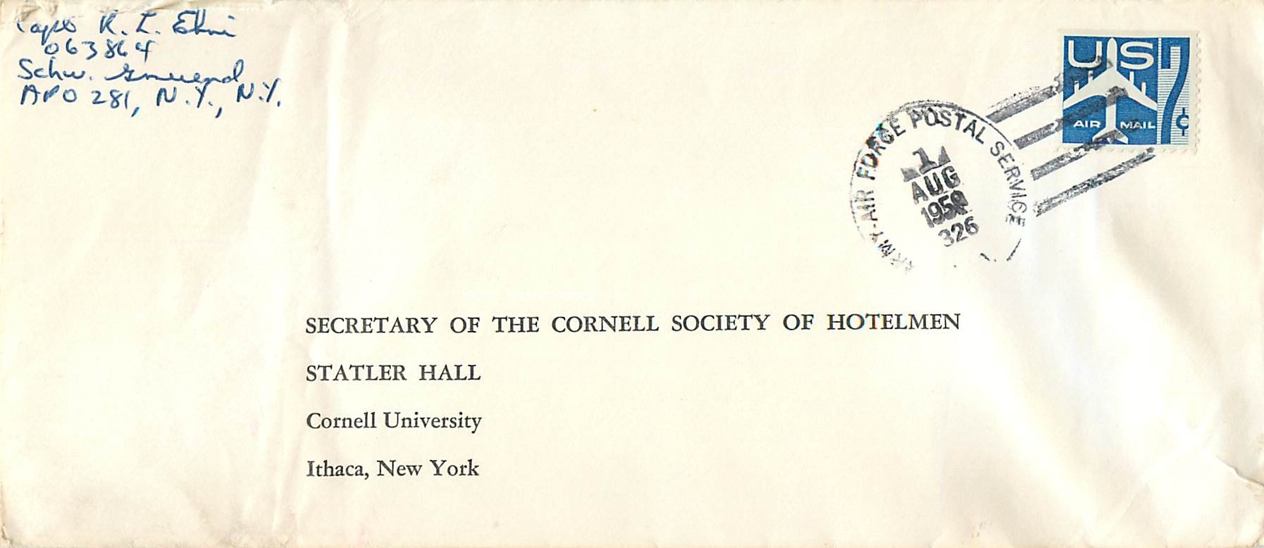 Lettre US Cover US 1950