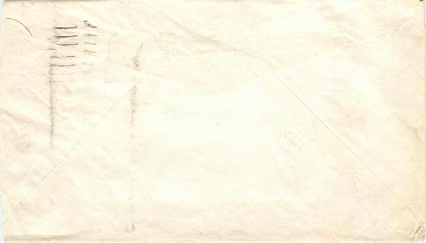 Lettre US Cover US 1945 — Rückseite