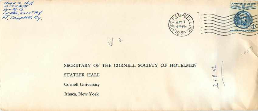 Lettre US Cover US Fort Campbell 1959 
