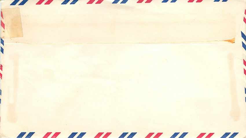 Lettre Cover US Army postal service to Lake Villa Illinois 1964 — Rückseite
