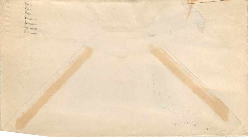 Lettre Cover US Army postal service Censored 1944 — Rückseite