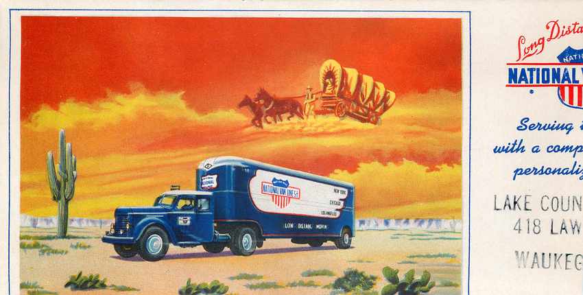 Carton Camion National Van lines 