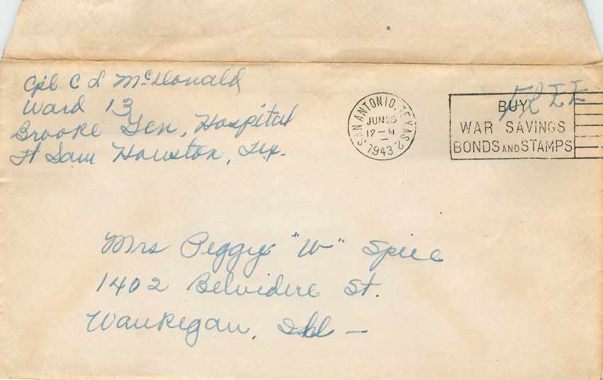 Lettre Cover US Army postal service 1943 Buy War savings Bonds and Stamps