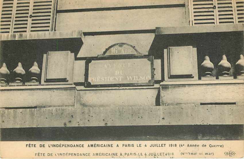 CPA Paris Fete de l'independance americaine 4 juillet 1918  Censure US 1918