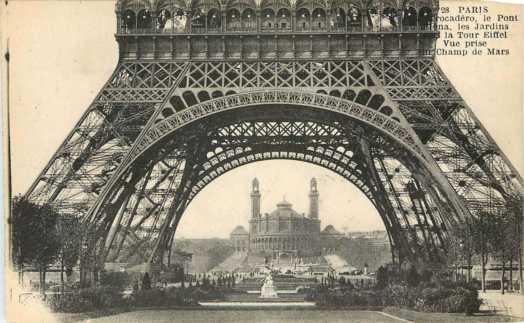 CPA Paris Tour Eiffel Censure US Army 1918