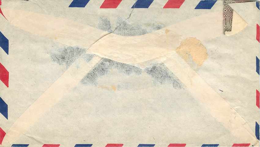 Lettre Cover US Army postal service Censored 1943 — Rückseite