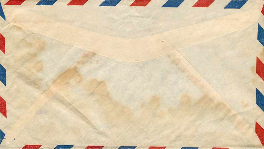 Lettre Cover US Army postal service Censored 1946 — Rückseite