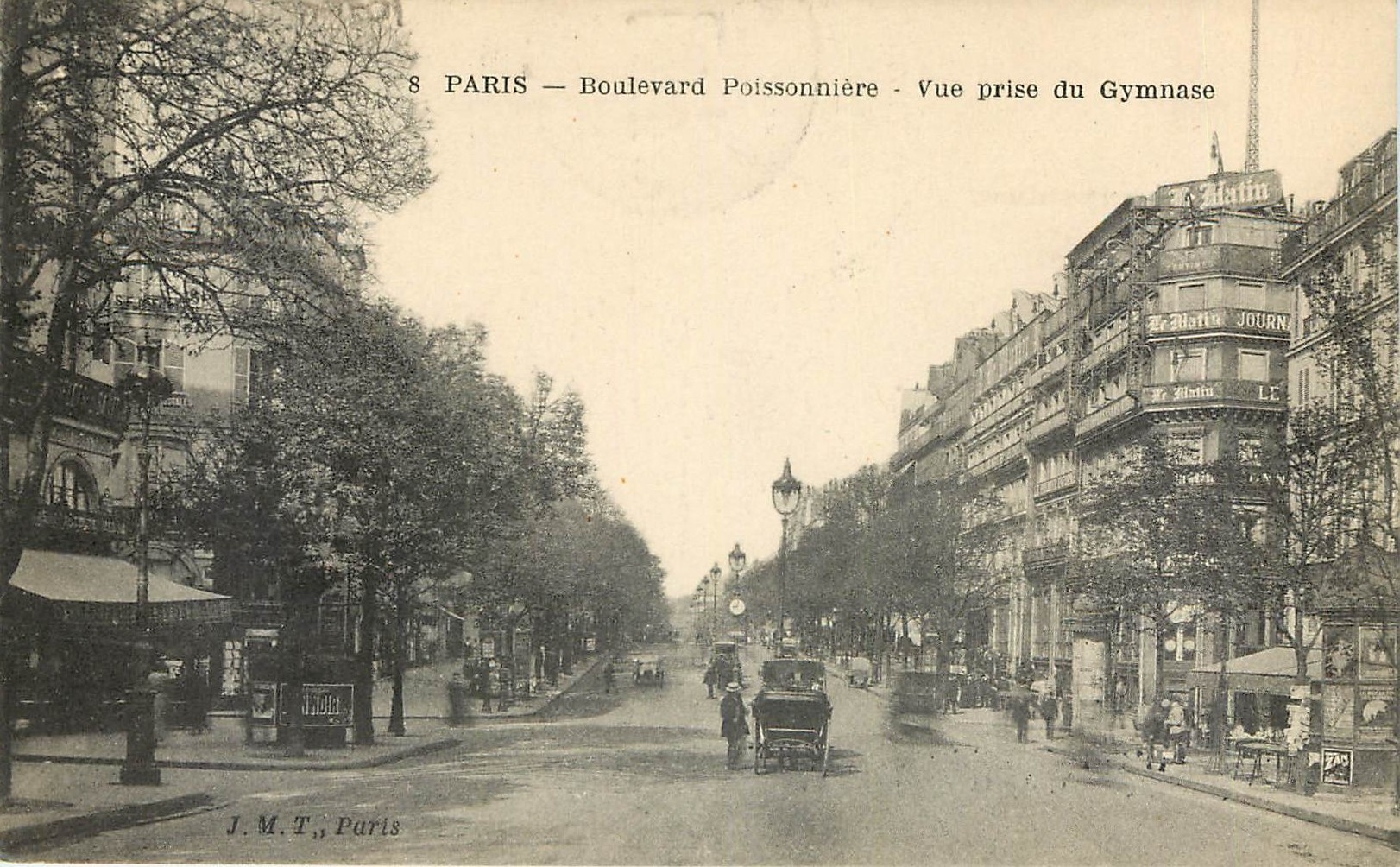 CPA Paris Boulevard Poissonniere Vue prise du gymnase US Censor 1918