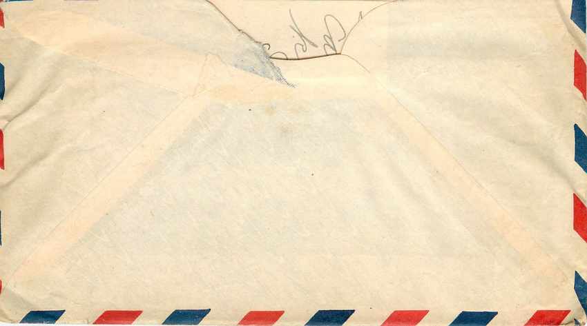 Lettre Cover US Army postal service Censored 1944 — Rückseite