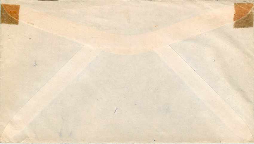 Lettre Cover US Army postal service to Illinois Censored — Rückseite
