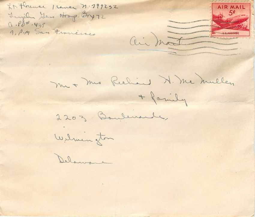 Lettre Cover US Army postal service 