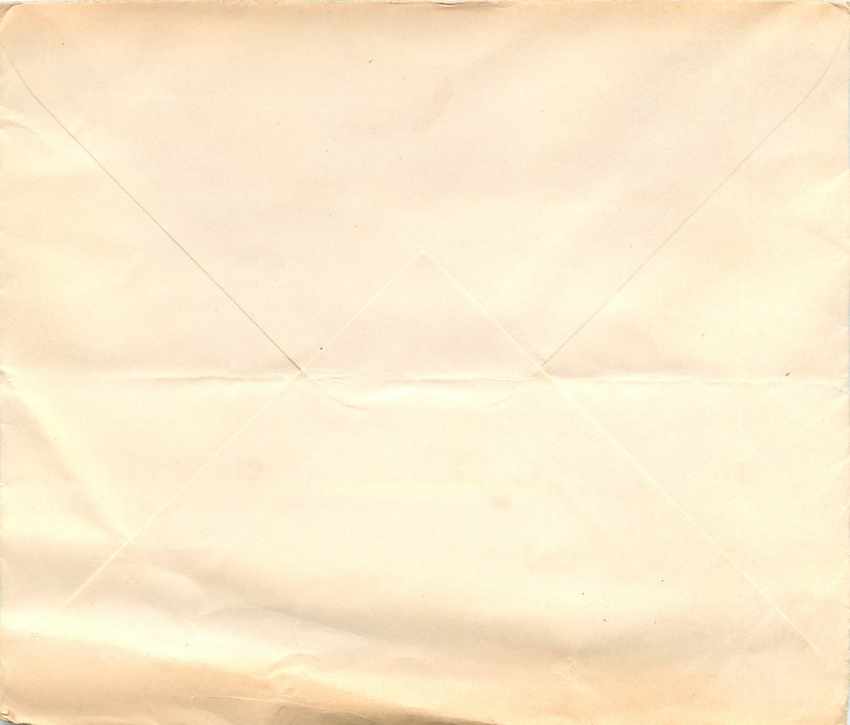 Lettre Cover US Army postal service  — Rückseite