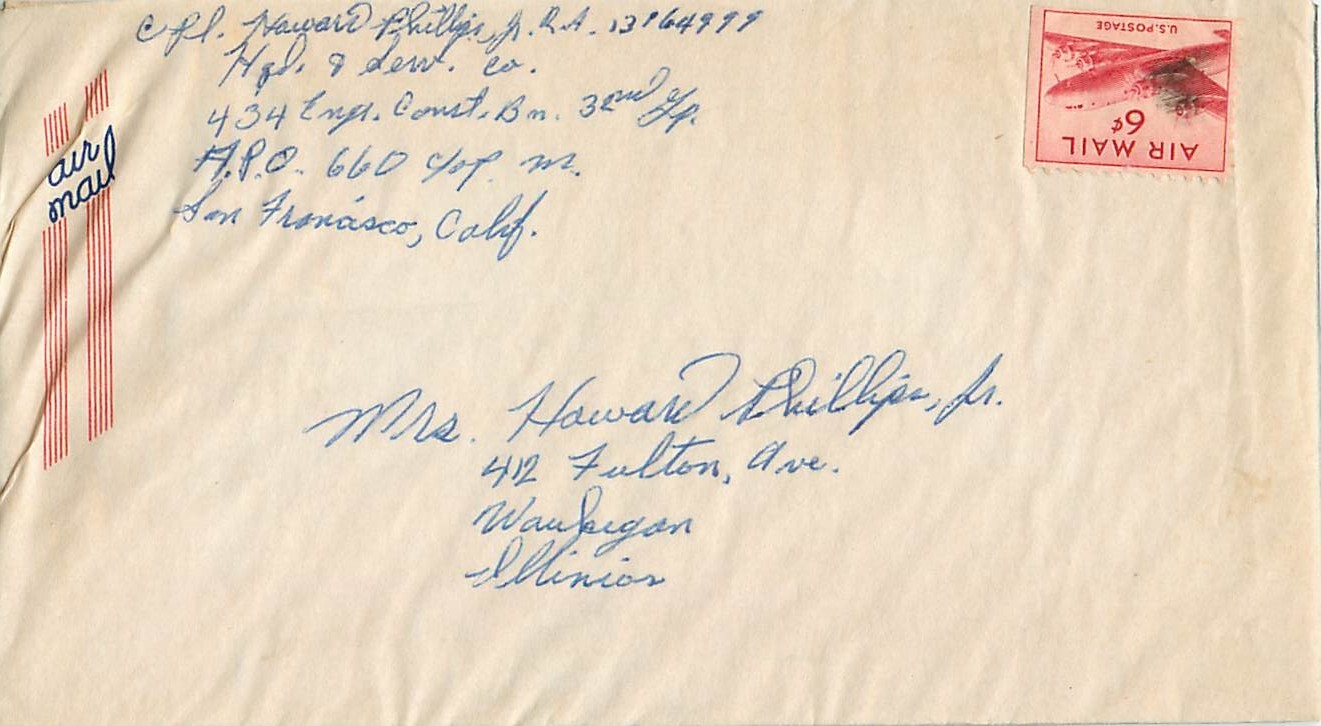 Lettre Cover US Army postal service 